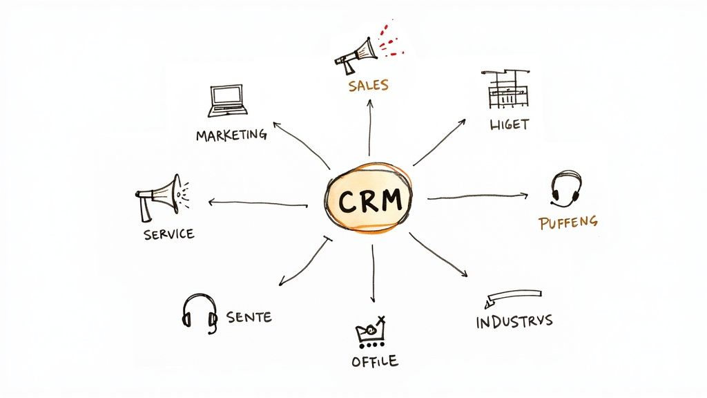 what is customer relationship management crm diagram