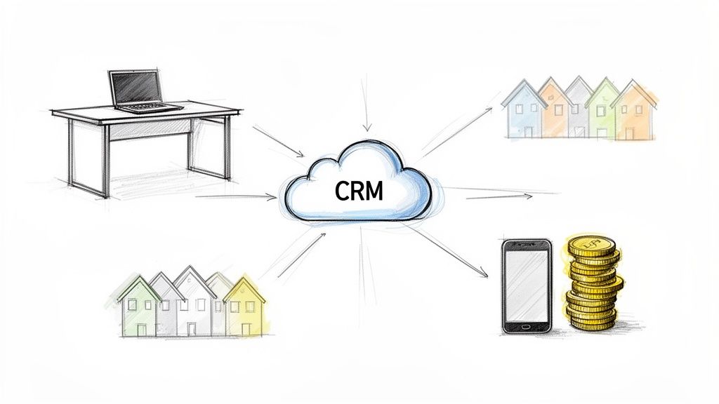 real estate client management software crm system